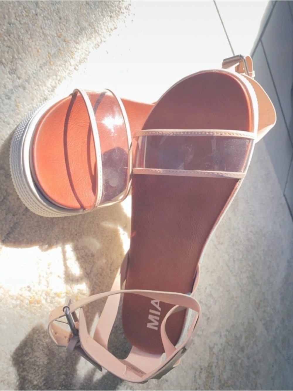 MIA clear & beige sandal